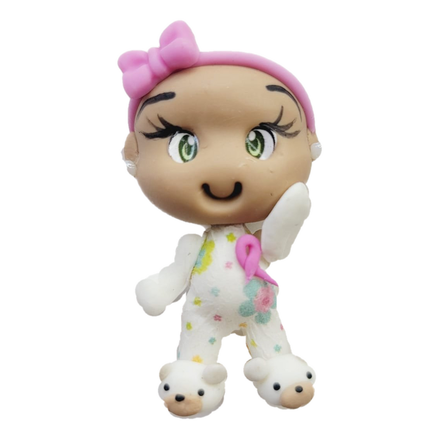 Baby Bisa #048 Clay Doll for Bow-Center, Jewelry Charms, Accessories, and More