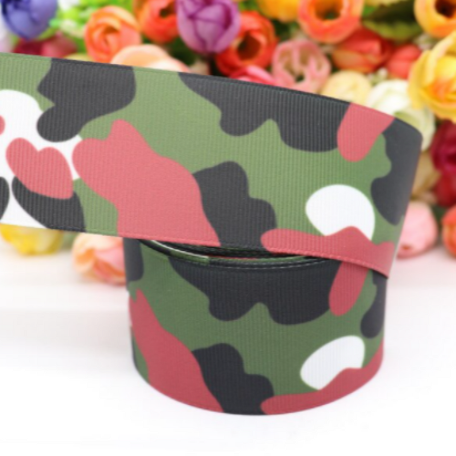 Camouflage Grosgrain Ribbon - 1 1/2" (38mm) - 5 yards