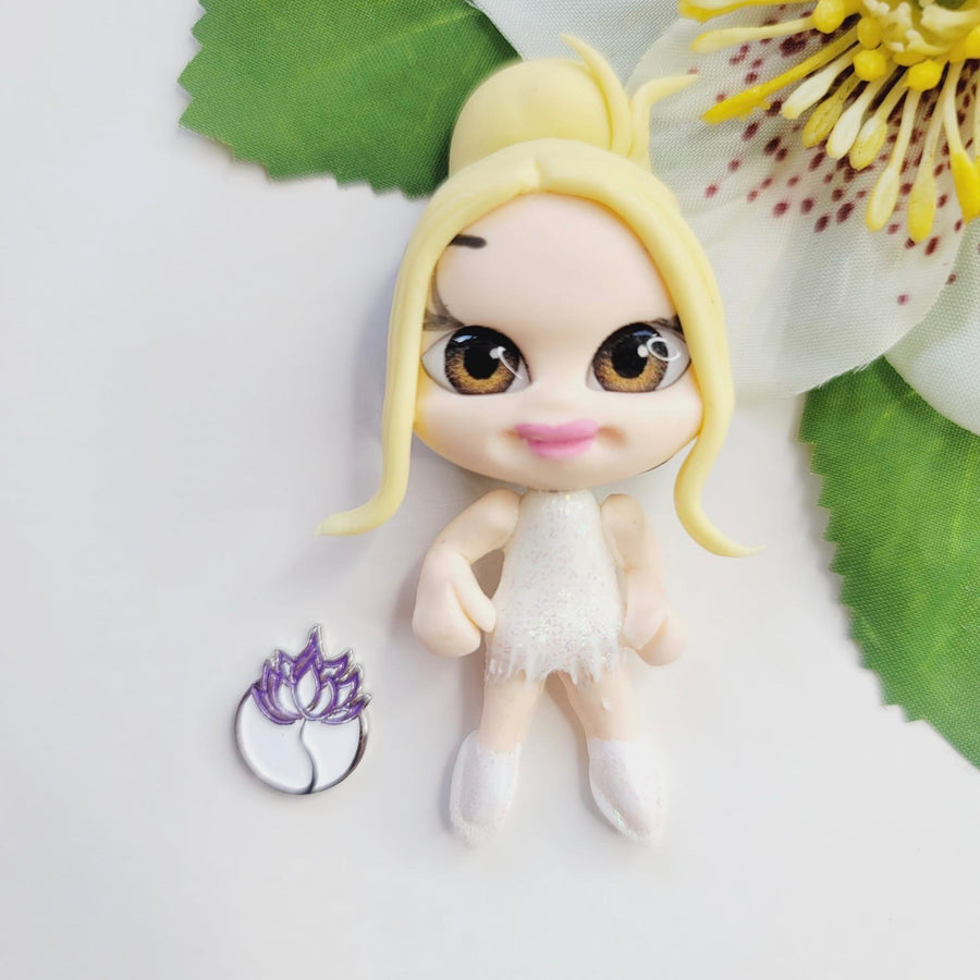 173 DuaLipa Clay Doll for Bow-Center, Jewelry Charms, Accessories, and More