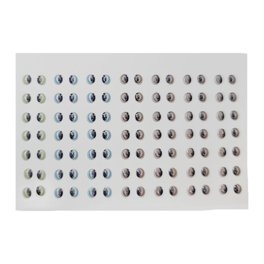 Adhesive Resin Eyes for Clays Multicolor ADD DEJ P 49Pairs