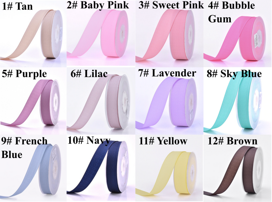 Edge Granulated Grosgrain Ribbon - Sold by the Yard