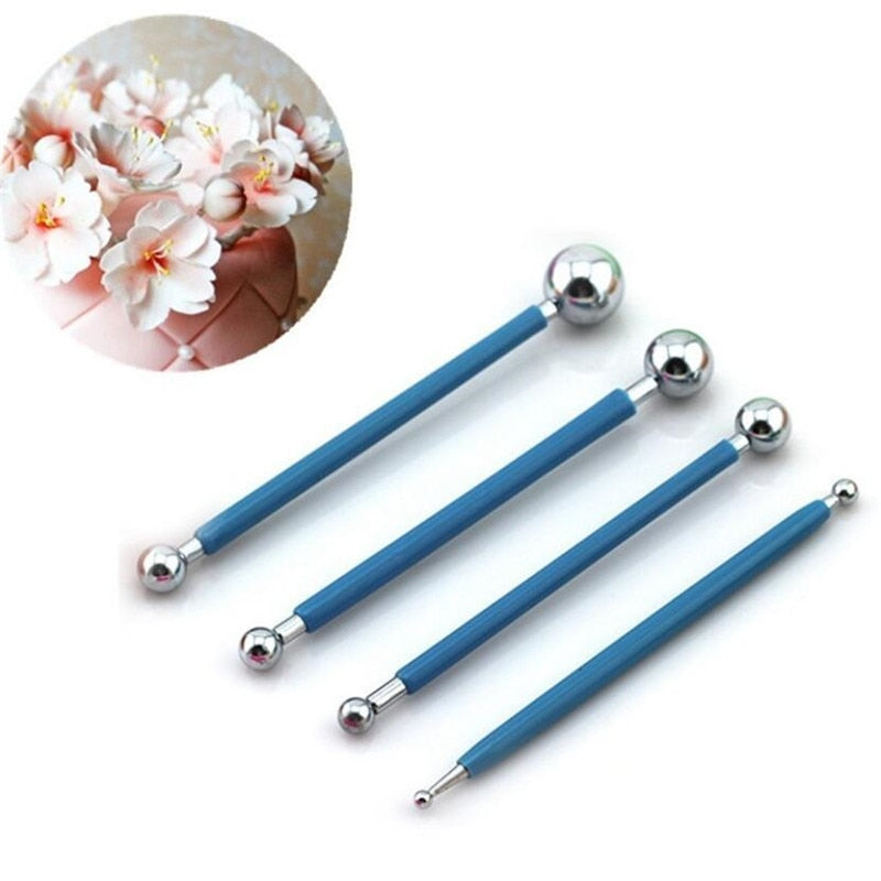 4 Pcs/Set Metal Ball Modelling Tool