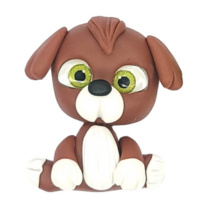 Pluto Dog #459 Clay Doll for Bow-Center, Jewelry Charms, Accessories, and More