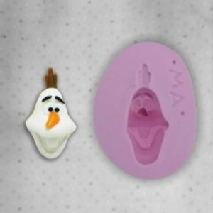 Snowman Head Silicone Mold 538 MA