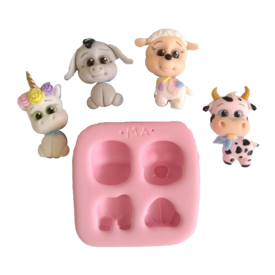 Adorable Animal Creations  Silicone Mold 635 MA