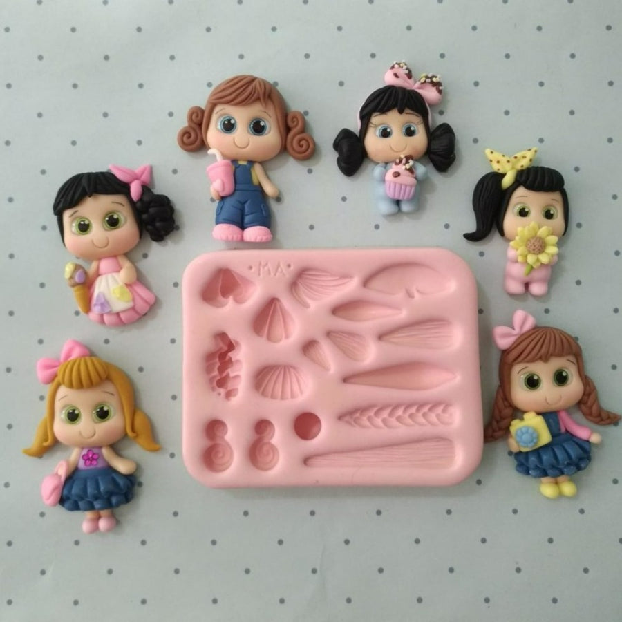 Little Hair Silicone Mold 654 MA