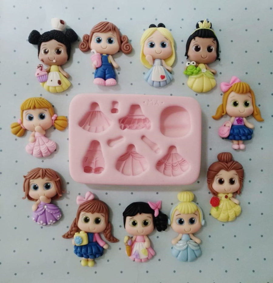MA 656 Creative Dolls #2 Silicone Mold