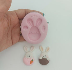 Bunny in the Egg Silicone Mold 699MA