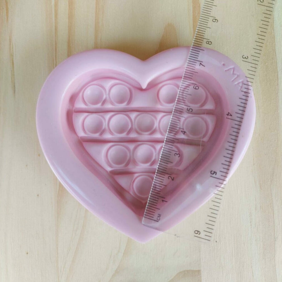 Heart Pop It LG Silicone Mold 807 MA