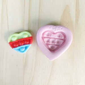 Heart Pop It SM Silicone Mold 813 MA