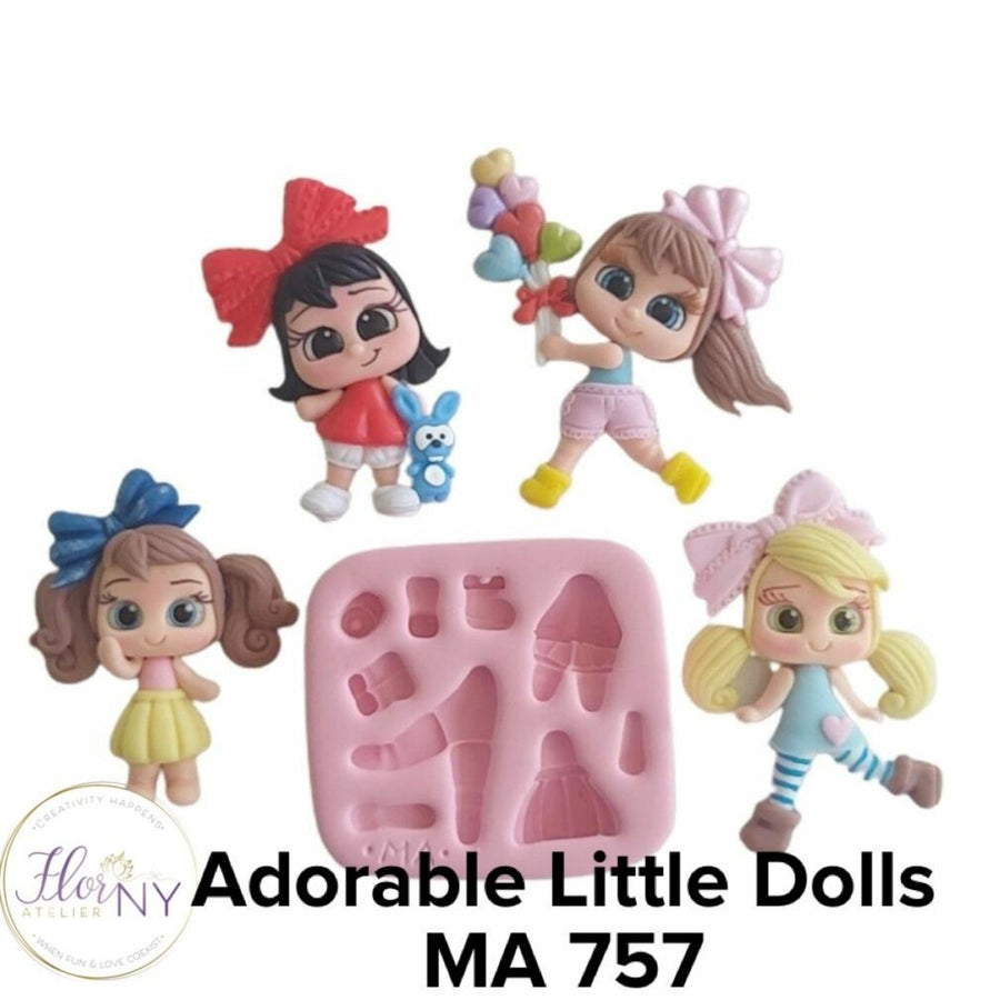Adorable Little Dolls Silicone Mold MA 757