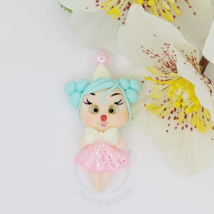 Bliss #072 Clay Doll for Bow-Center, Jewelry Charms, Accessories, and More