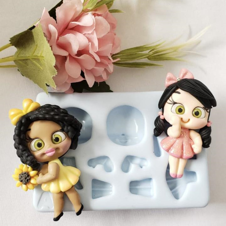 Precious Little Girls Silicone Mold AJ #26