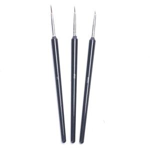 3pcs/set Eyebrowns Paint Brush set  #0, 00, 000