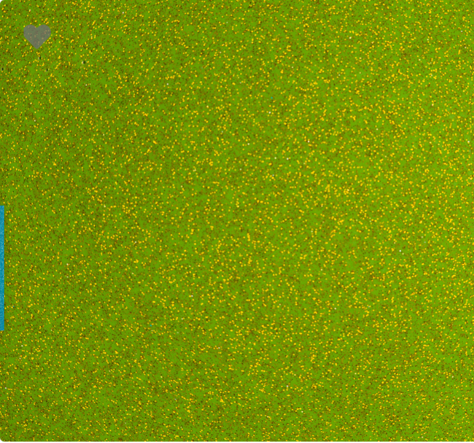 Kiwi Glitter Faux Leather Printed Vinyl Sheet