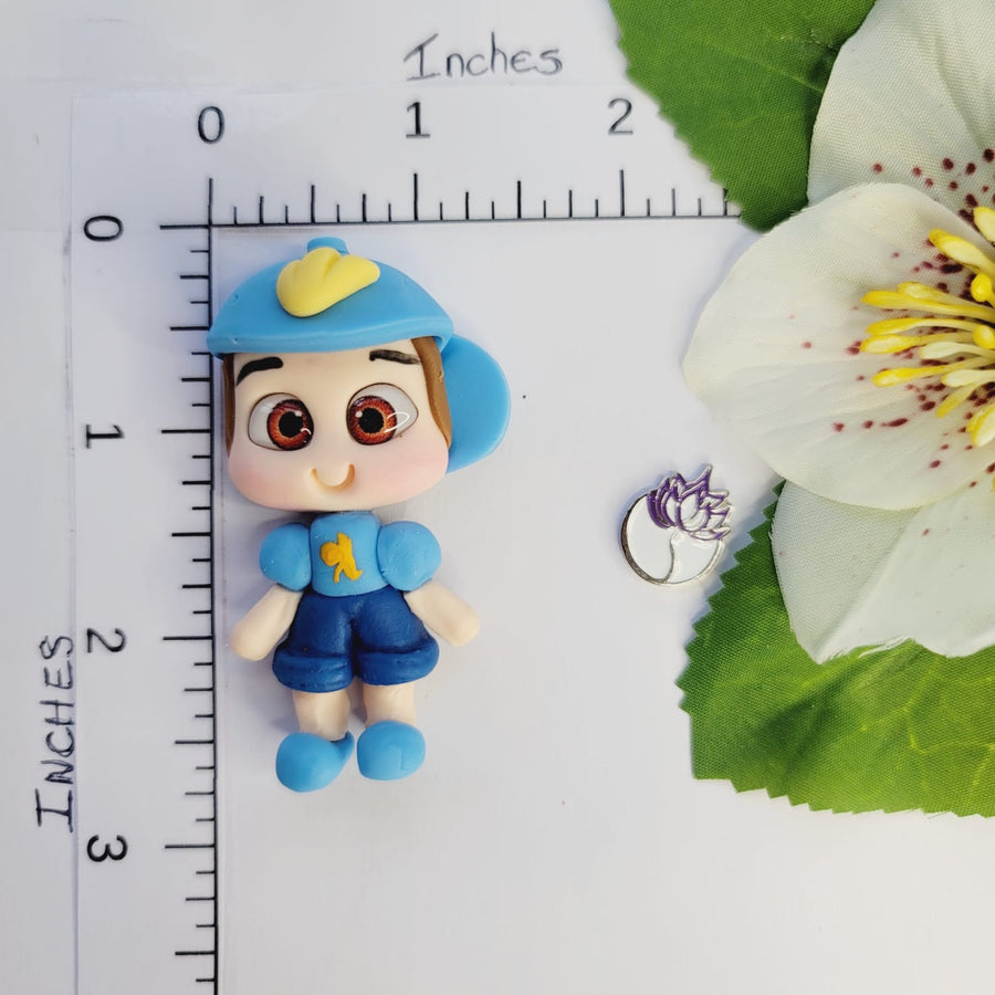 343 Lucas & Bibi Twins Clay Doll for Bow-Center, Jewelry Charms, Accessories, and More
