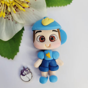 343 Lucas & Bibi Twins Clay Doll for Bow-Center, Jewelry Charms, Accessories, and More