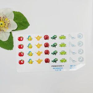 Adhesive Resin for Clays MF 31 Princess 1 (1.5 cm) 32 Units