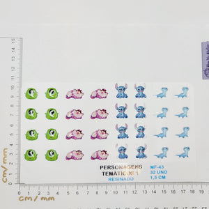 Adhesive Resin for Clays MF 43 Characters (1.5 MM) 32 Units