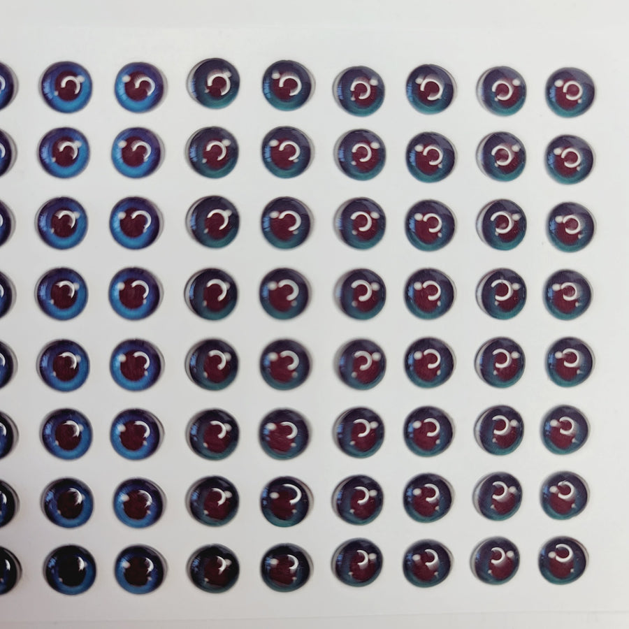 Adhesive Resin Eyes for Clays MF 75 PP (6X5 mm) 72 Units