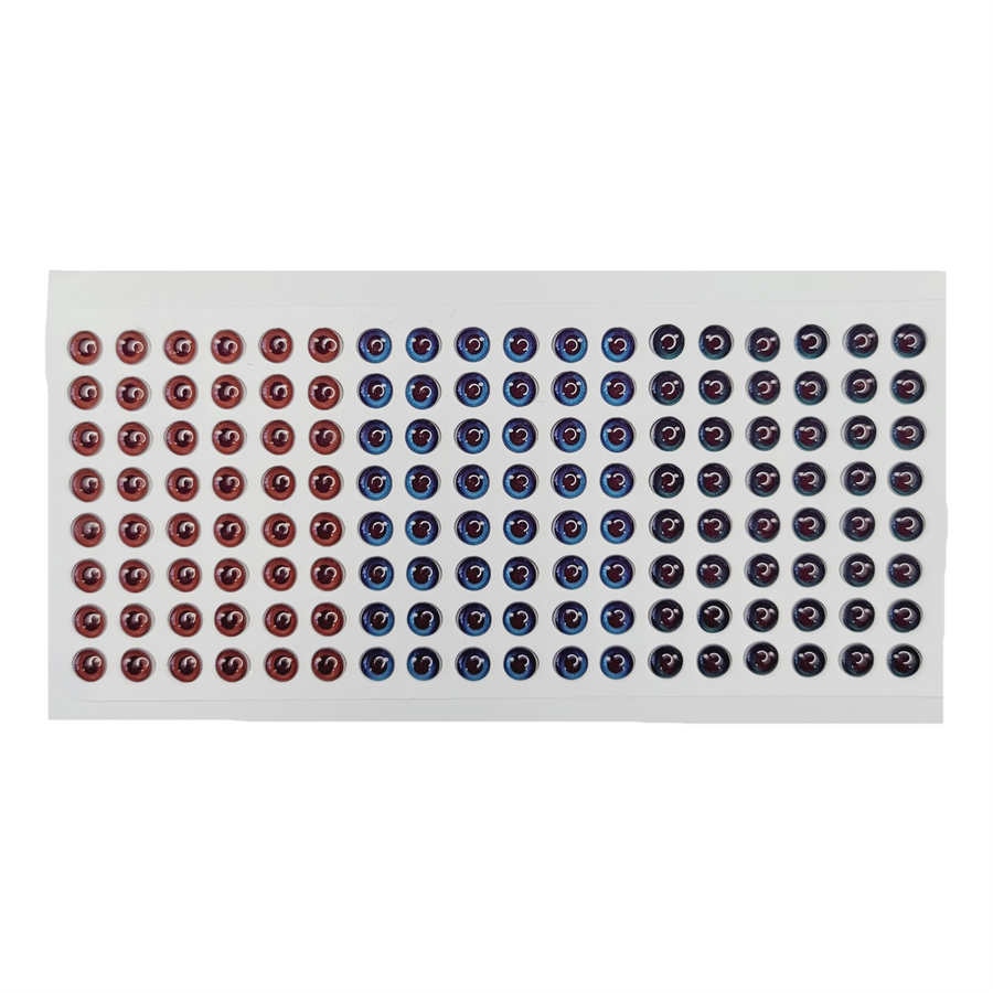 Adhesive Resin Eyes for Clays MF 75 PP (6X5 mm) 72 Units