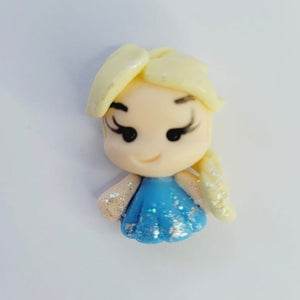 Mini Blond Princess #398 Clay Doll for Bow-Center, Jewelry Charms, Accessories, and More