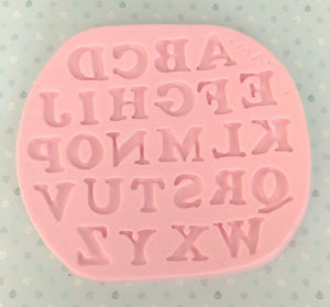 MA 122 Mini Alphabet Silicone Mold