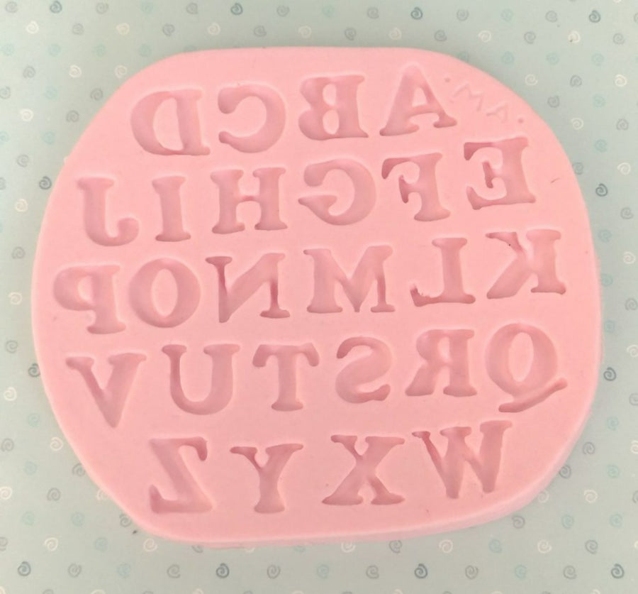 MA 122 Mini Alphabet Silicone Mold