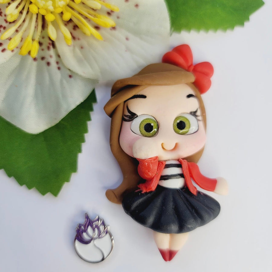 112 Charlotte and Sophia Twins Clay Doll for Bow-Center, Jewelry Charms, Accessories, and More