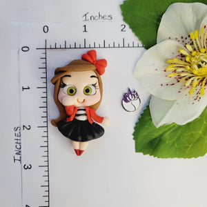 112 Charlotte and Sophia Twins Clay Doll for Bow-Center, Jewelry Charms, Accessories, and More