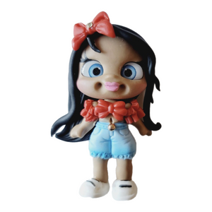 Ciara #119 Clay Doll for Bow-Center, Jewelry Charms, Accessories, and More