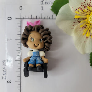 Sherice #514 Clay Doll for Bow-Center, Jewelry Charms, Accessories, and More