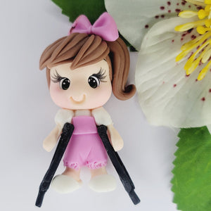 Stephanie #537 Clay Doll for Bow-Center, Jewelry Charms, Accessories, and More