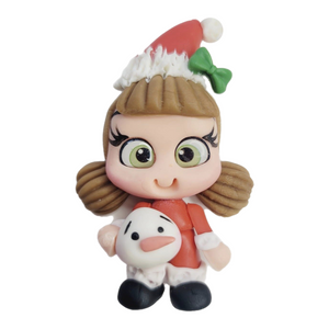 555 Thea Xmas Cold Clay Doll for Bow-Center, Jewelry Charms, Accessories, and More