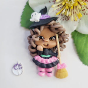 590 Witch Winnie Clay Doll for Bow-Center, Jewelry Charms, Accessories, and More