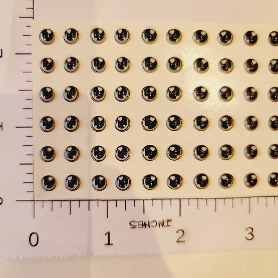 Adhesive Resin Eyes for Clays Multicolor V.A. 009 (X-SM) 48 Pairs(PP)