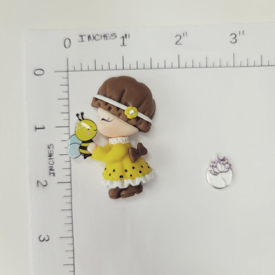 Petite #454 Clay Doll for Bow-Center, Jewelry Charms, Accessories, and More