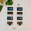 Load image into Gallery viewer, MNC Mini Notebook Resin Stickers - 3.4cm x 2.2 cm- 4 Pairs Multicolor (M)

