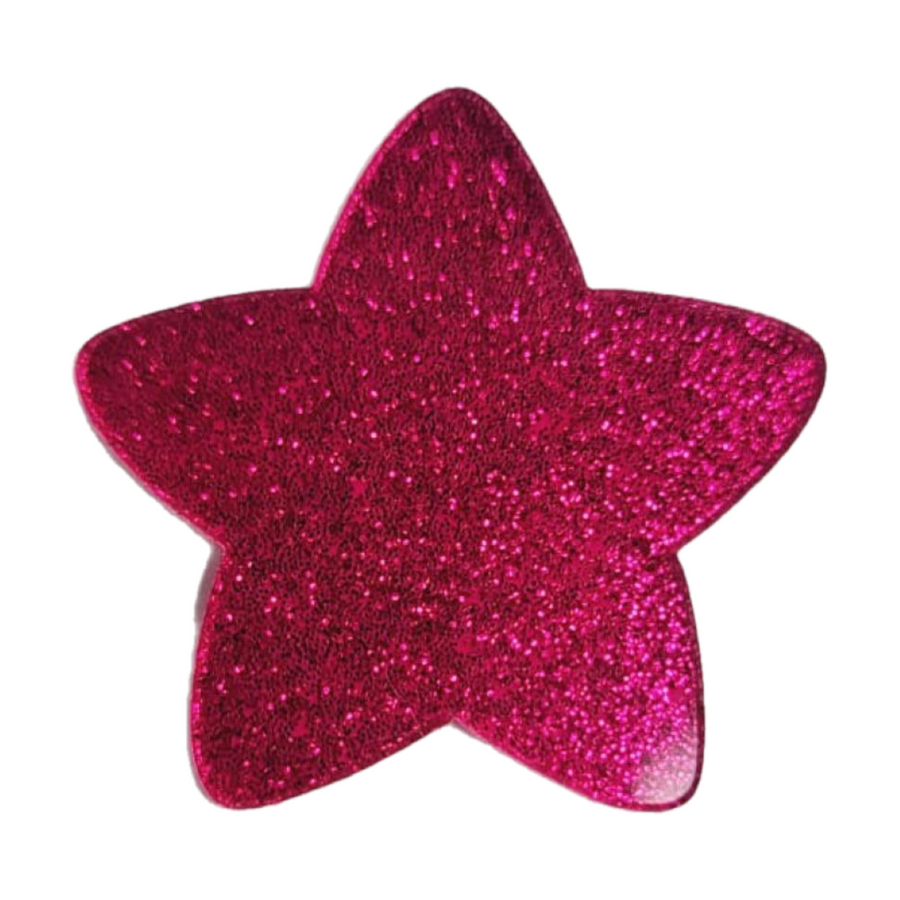 Pink Star Acrylic Appliques