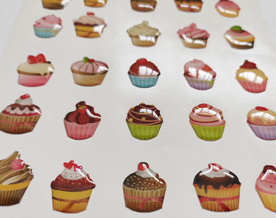 Adhesive Resin Cupcakes (M) MNC 509 7mm 100 Units