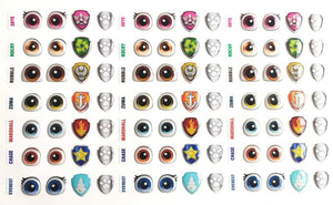 Adhesive Resin Eyes & Symbols for Clays Animal Figures  MNC 510-PP 35 Pairs