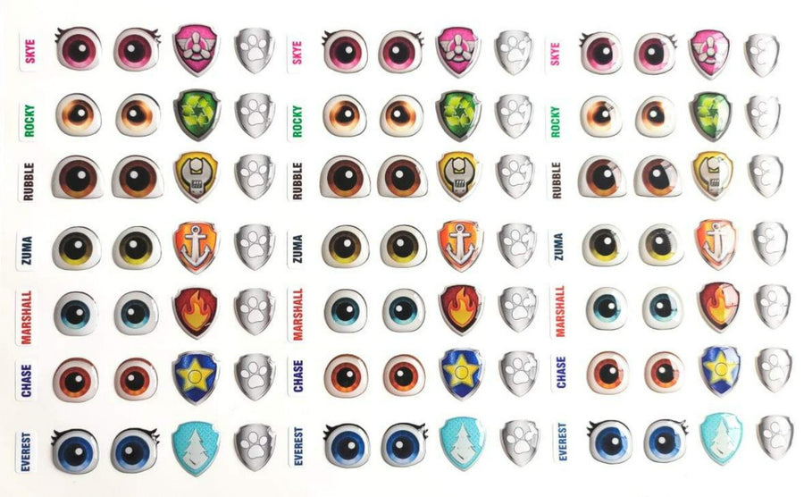 Adhesive Resin Eyes & Symbols for Clays Animal Figures  MNC 510-PP 35 Pairs