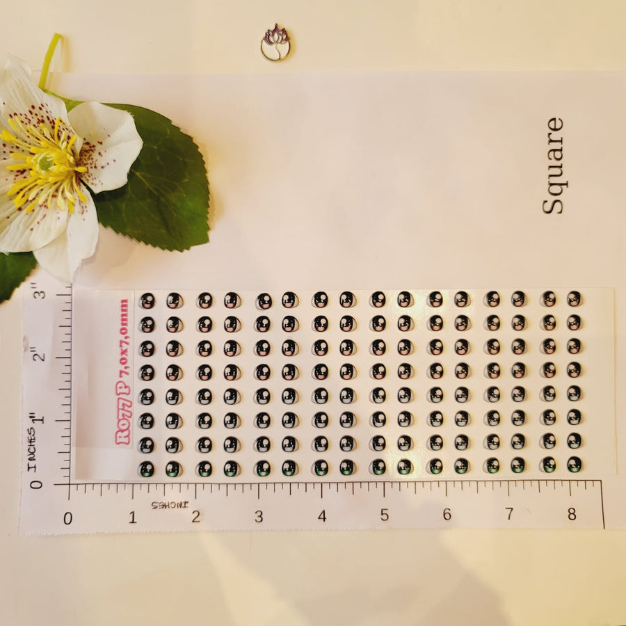 Adhesive Resin Eyes for Clays Multicolor STY R077 (SM / P) 64Pairs