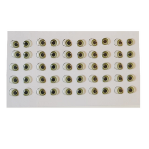 Adhesive Resin Eyes for Clays GREEN ADD MOAC M 25Pairs