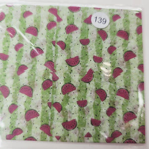 Decoupage Tissue for Clays and DIY Projects #19 Approx. 18cmx18cm