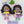 Load image into Gallery viewer, Violet &amp; Jasmine Twins  #571 Clay Doll for Bow-Center, Jewelry Charms, Accessories, and More
