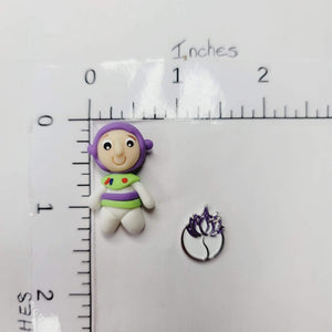 399 Mini Character Clay Doll for Bow-Center, Jewelry Charms, Accessories, and More