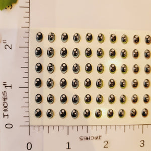 Adhesive Resin Eyes for Clays Multicolor V.A. 0026 (SM) 48 Pairs(P)
