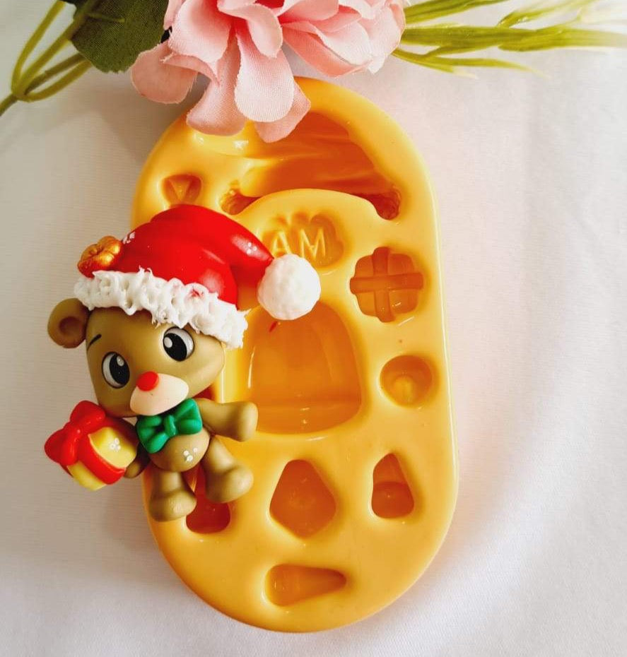 MD #40 Xmas Bear silicone mold