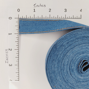 Real Denim Ribbon - Sold by the Yard